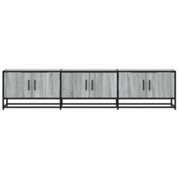 Berkfield Industrial Tv Cabinet Grey Sonoma 180X35X41 Cm Engineered Wood - thumbnail 4