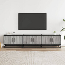 Berkfield Industrial Tv Cabinet Grey Sonoma 180X35X41 Cm Engineered Wood - thumbnail 3