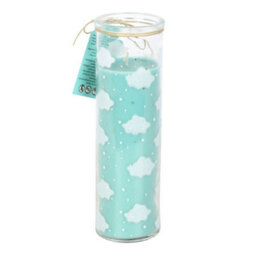 Something Different Lavender & Chamomile Cloud Print Scented Candle Blue (One Size) - thumbnail 2