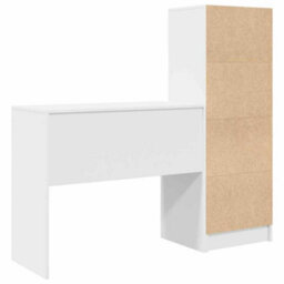 Walplus Desk With Storage 2 Pcs White 90 X 40 X 76 Cm Engineered Wood - thumbnail 9