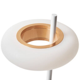 Beliani Wireless Table Lamp White With Dimmer, 3 Colour Temperatures, Portable Cordless Lighting - thumbnail 3