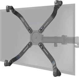 Duronic Dmad1Nv Non-Vesa Monitor Adaptor, Universal Bracket For Mounting Tv Or Pc Screen Up To 27 8Kg, Vesa 75/100 - thumbnail 1