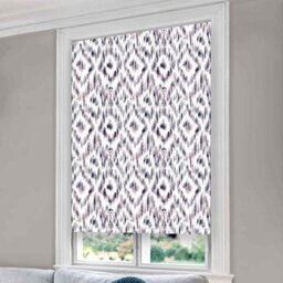 Lister Cartwright Charvak Watercolour Design Blackout Roller Blinds Easy Fit Child Safety Included (Aubergine, 60 X140 Cm) - thumbnail 3