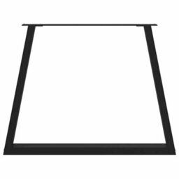 Walplus Dining Table Legs V-Shape 3 Pcs Black 90X(72-73.3) Cm Steel - thumbnail 5