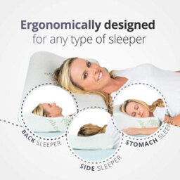 Mantraraj Memory Foam Pillow Cervical Massage Deep Sleep Contour Standard Neck Bamboo Health Care Orthopedic Pillow - thumbnail 5
