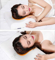 Mantraraj Memory Foam Pillow Cervical Massage Deep Sleep Contour Standard Neck Bamboo Health Care Orthopedic Pillow - thumbnail 3