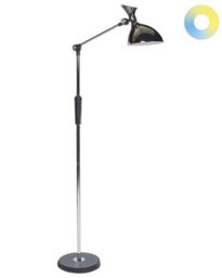 Beliani 169Cm Floor Led Lamp Silver Dimmable Cct Modern Home Office - thumbnail 3