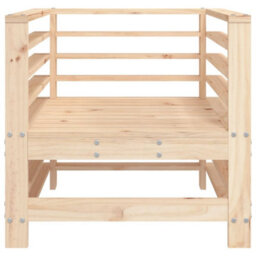 Garden Chairs 2 Pcs Solid Wood Pine - Cushion Not Included - thumbnail 4