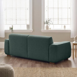Furnitureboxuk Petra 3-Seater Sofa With Meranti Wood Frame Upholstered In Green Eco Recycled Fabric - thumbnail 3