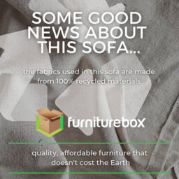 Furnitureboxuk Petra 3-Seater Sofa With Meranti Wood Frame Upholstered In Green Eco Recycled Fabric - thumbnail 7