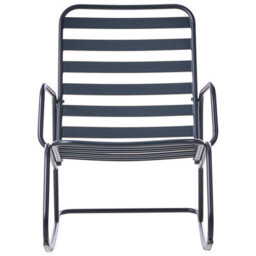 Beliani Garden Rocking Chair Turi Metal Black - thumbnail 4