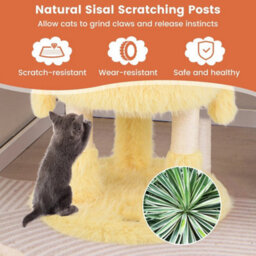 Cat Tree Cute Monster Themed Cat Tower W/ 2 Private Condos - thumbnail 6