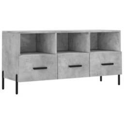 Berkfield Sturdy Tv Cabinet Concrete Grey 102X36X50 Cm Engineered Wood - thumbnail 1