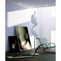Luminosa Lighting Luminosa Natura Floor Lamp 4 Light E27 Indoor, Polished Chrome/opal White - thumbnail 2