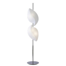 Luminosa Lighting Luminosa Natura Floor Lamp 4 Light E27 Indoor, Polished Chrome/opal White - thumbnail 1