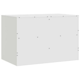 Berkfield Sturdy Tv Cabinet White 67X39X44 Cm Steel - thumbnail 9
