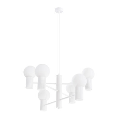 Luminosa Lighting Luminosa Halo Multi Arm Pendant Ceiling Light White 6X G9 - image 1