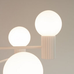 Luminosa Lighting Luminosa Halo Multi Arm Pendant Ceiling Light White 6X G9 - thumbnail 4