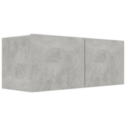 Berkfield Practical 5 Piece Tv Cabinet Set Concrete Grey Engineered Wood - thumbnail 5