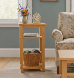 Hallowood Furniture Aston Plant Side Table - thumbnail 2