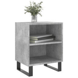 Berkfield Elegant Bedside Cabinets 2 Pcs Concrete Grey 40X30X50 Cm Engineered Wood - thumbnail 3