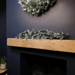 Samuel Alexander 90Cm (3Ft) Frosted Glacier Christmas Swag With Pine Cones - thumbnail 1
