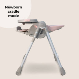 My Babiie Mbhc9 Luxe Highchair From Birth - Pink & Grey - thumbnail 5
