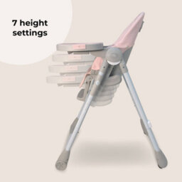 My Babiie Mbhc9 Luxe Highchair From Birth - Pink & Grey - thumbnail 4