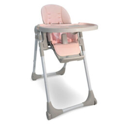 My Babiie Mbhc9 Luxe Highchair From Birth - Pink & Grey - thumbnail 1