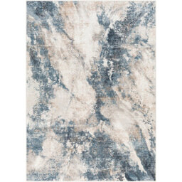 Livabliss Allegro-Abstract Blue Grey Brown Modern Marble Living Dining Bedroom Rug 160 X 213 Cm Easy Care, Non Shedding - thumbnail 2