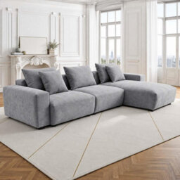 Furnishings For Less UK Mayfield Grey Universal Corner Sofa With Reversible Chaise - thumbnail 3