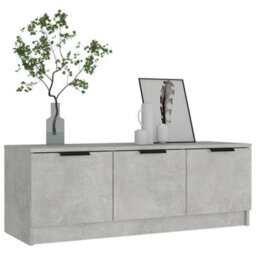 Berkfield Classic Tv Cabinet Concrete Grey 102X35X36.5 Cm Engineered Wood - thumbnail 5