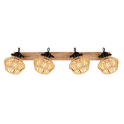 Luminosa Lighting Luminosa Valli Ceiling Spotlight Bar Dark Brown 4X E27 - thumbnail 4