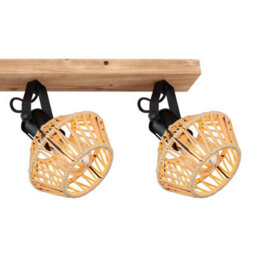 Luminosa Lighting Luminosa Valli Ceiling Spotlight Bar Dark Brown 4X E27 - thumbnail 5