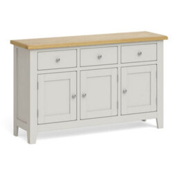 Lundy Large Grey Oak Sideboard Cabinet Fully Assembled - By Roseland Furniture - thumbnail 6