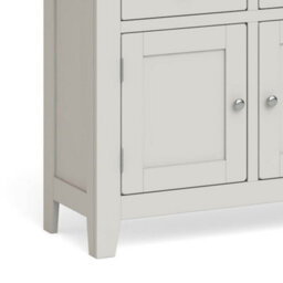 Lundy Large Grey Oak Sideboard Cabinet Fully Assembled - By Roseland Furniture - thumbnail 4