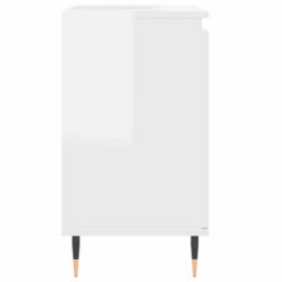 Walplus Bathroom Cabinet High Gloss White 58X33X60 Cm Engineered Wood - thumbnail 6