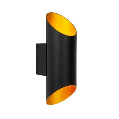Lucide Quirijn Modern Up Down Wall Light 10Cm - 1Xg9 - Black - image 1