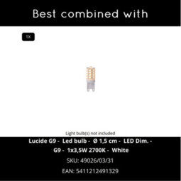 Lucide Quirijn Modern Up Down Wall Light 10Cm - 1Xg9 - Black - thumbnail 7