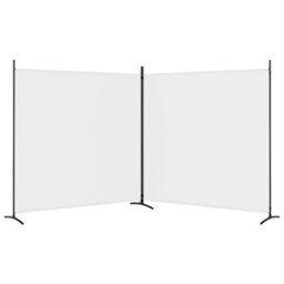Berkfield 2-Panel Room Divider White 348X180 Cm Fabric - thumbnail 4