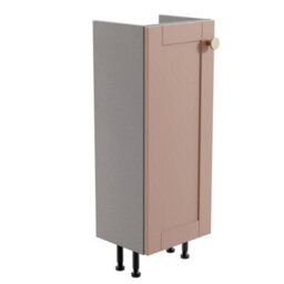 Matt Pink Freestanding Single Bathroom Cabinet (H) 820mm (W) 300mm (D) 24.5Cm - thumbnail 1
