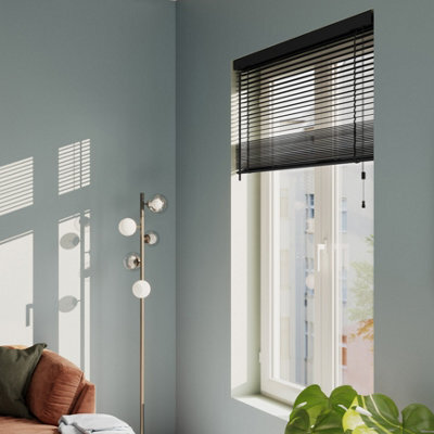 GoodHome Lone Black Pvc Venetian Blind (W)160Cm (L)180Cm - image 1