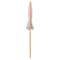 Wyld And Coco Evergreen Beech Wood Parasol 150Cm Round Tilting Orange Uv-Resistant - thumbnail 7