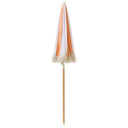 Wyld And Coco Evergreen Beech Wood Parasol 150Cm Round Tilting Orange Uv-Resistant - thumbnail 6