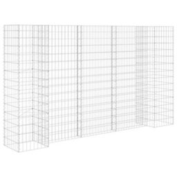 Berkfield H-Shaped Gabion Planter Steel Wire 260X40X150 Cm - thumbnail 2