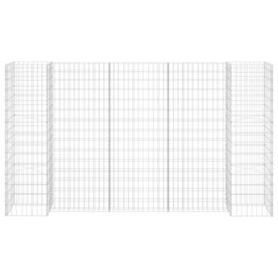 Berkfield H-Shaped Gabion Planter Steel Wire 260X40X150 Cm - thumbnail 3