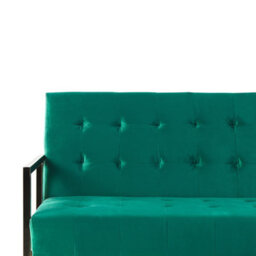Beliani Sofa Bed 3 Seater Marstal Velvet Emerald Green - thumbnail 8