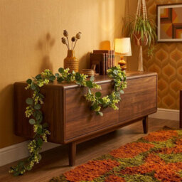 Leaf 160Cm Artificial Eucalyptus Style Garland Trailing Hanging Plant Faux Greenery Vine - thumbnail 4