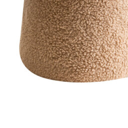 Wyld And Coco Luxe Living Beige Bouclé Mushroom Pouffe 45 X 45 X 46 Cm - thumbnail 6