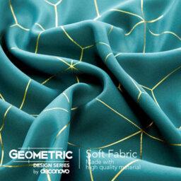 Deconovo Eyelet Curtains Gold Diamond Printed Blackout Curtains For Bedroom, 52 X 84 Inch, Turquoise, One Pair - thumbnail 5